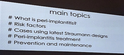 從風(fēng)險(xiǎn)因素控制到及時(shí)有效治療，Dr. Laurence Adriaens深度解析種植體周圍炎的防治