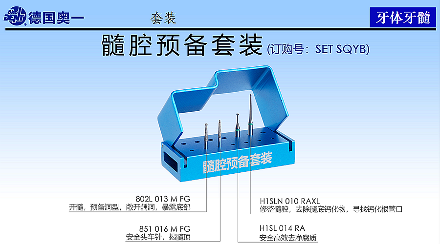 德國奧一髓腔預(yù)備套裝